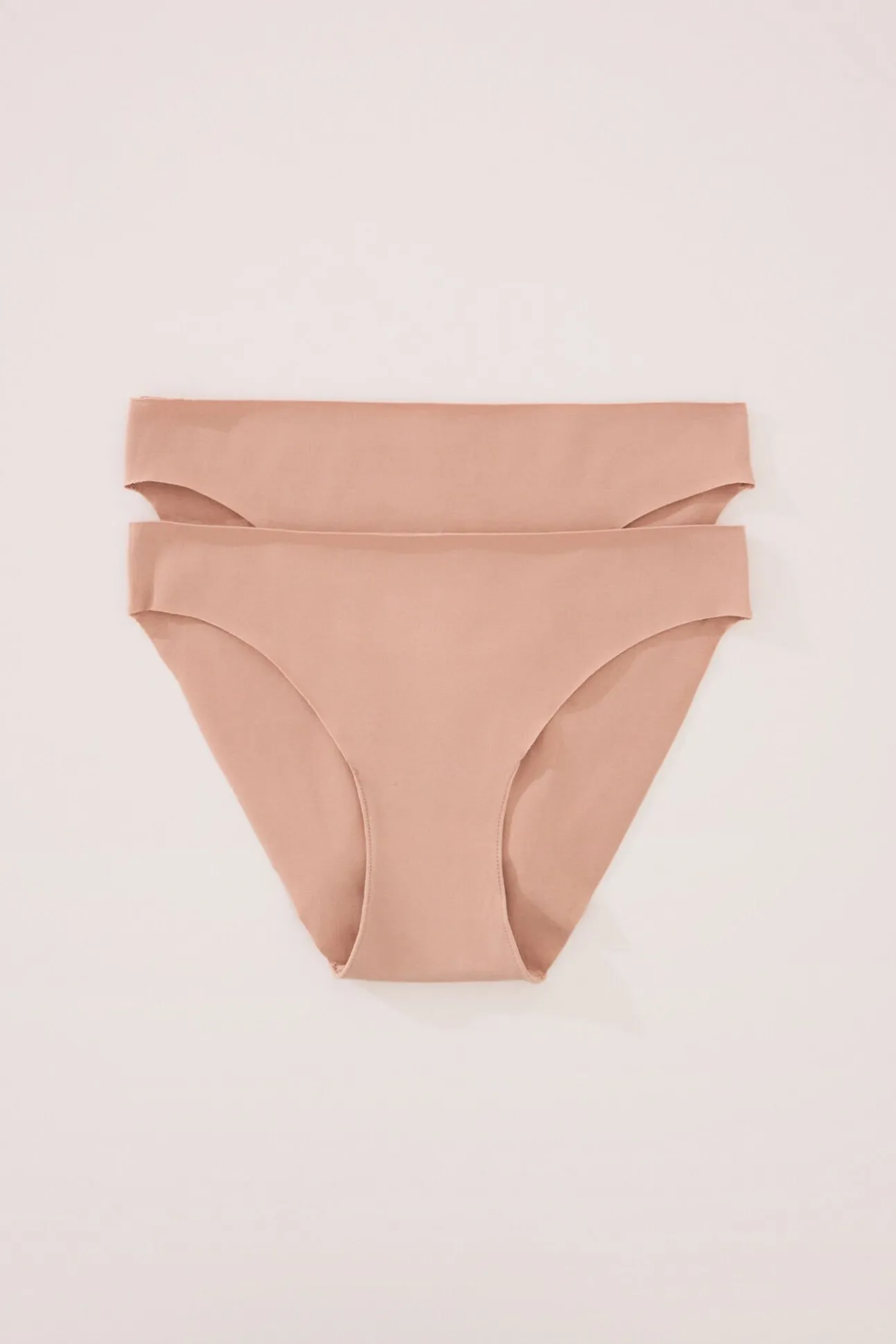 Pack 2 braguitas clásicas algodón nude