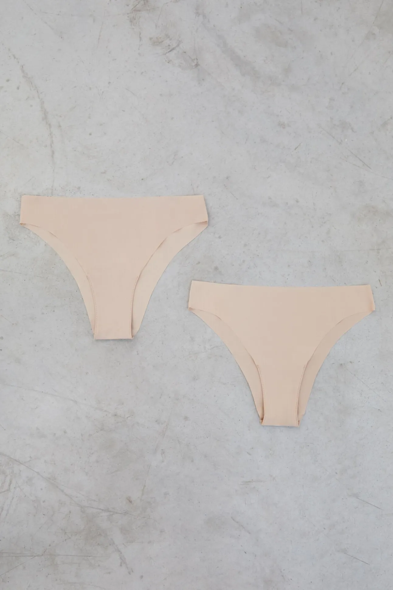 Pack 2 brgas brasileñas nude laser cut