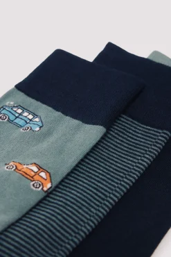 Pack 3 calcetines algodón coche