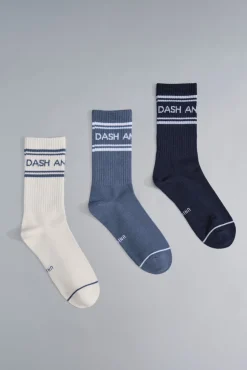 Pack 3 calcetines algodón logo