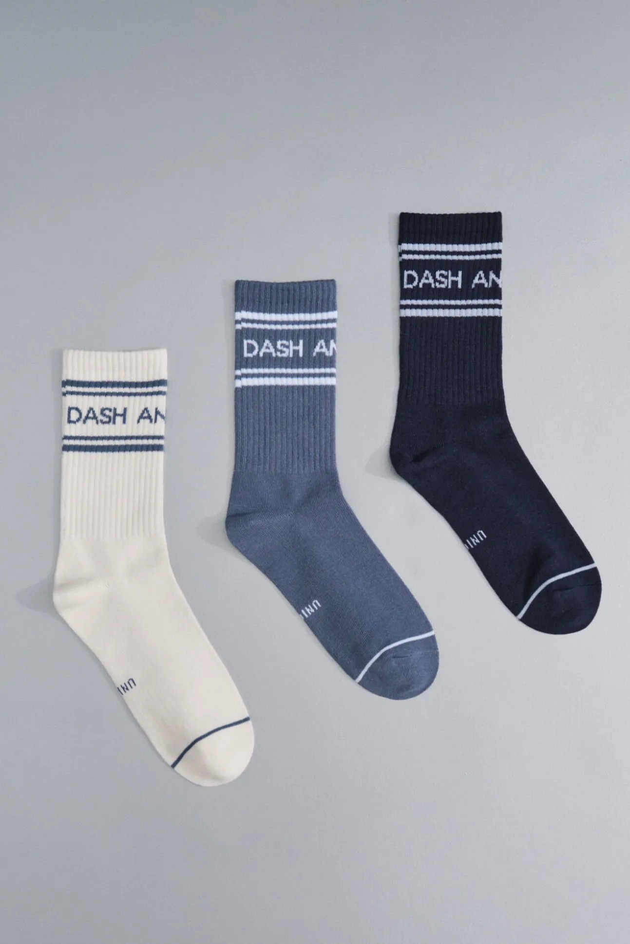 Pack 3 calcetines algodón logo