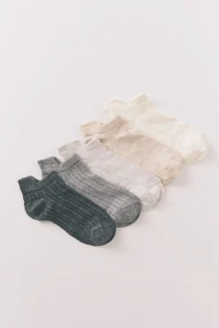 Pack 5 calcetines cortos gris