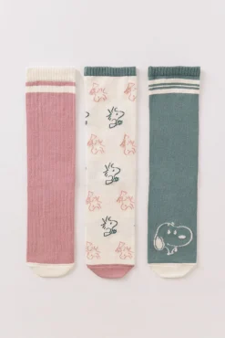 Pack 3 calcetines largos Snoopy