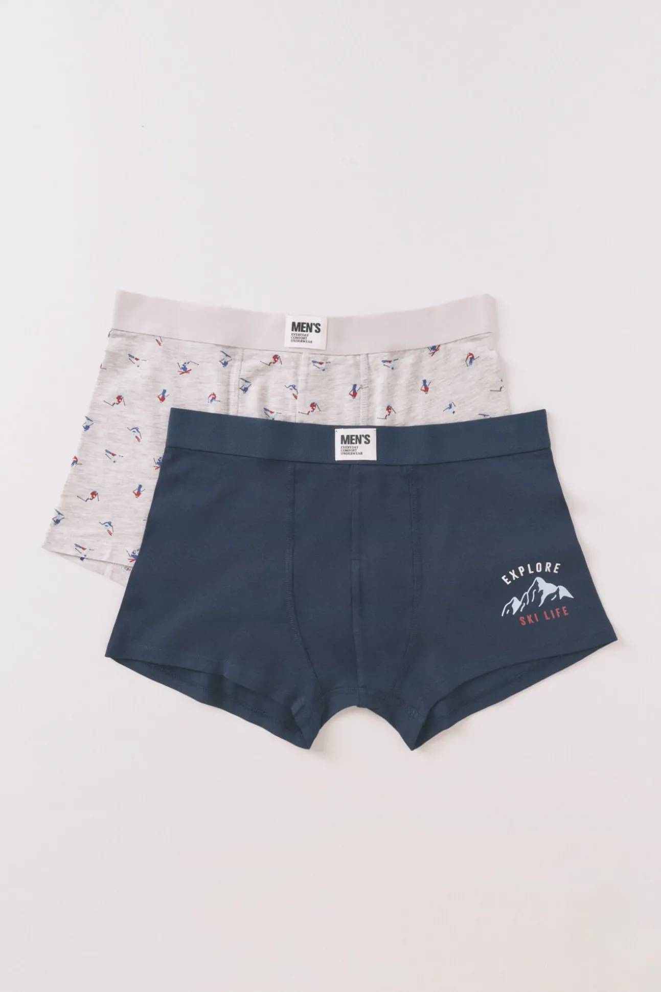 Pack 2 calzoncillos bóxer algodón Ski