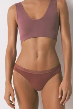 Pack 7 tangas algodón logo bordado