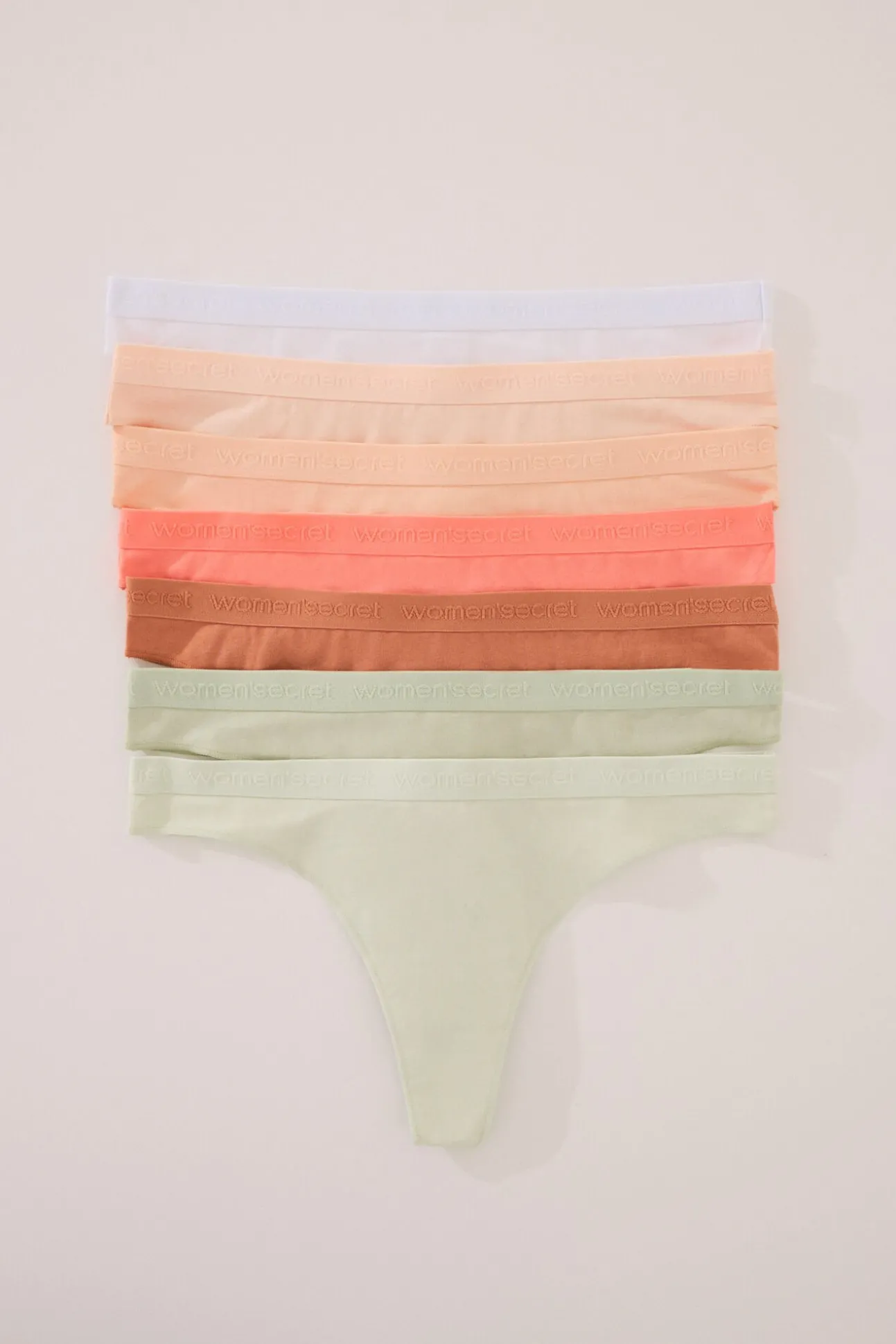 Pack 7 tangas algodón multicolor
