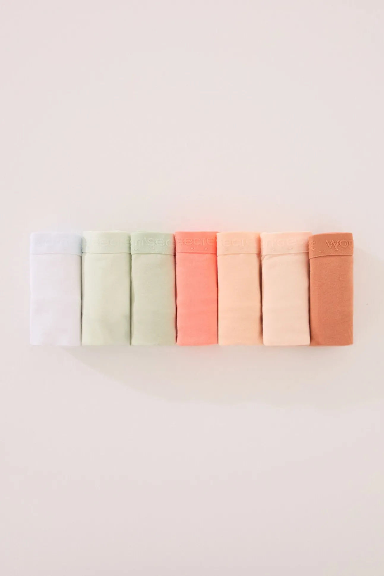 Pack 7 tangas algodón multicolor