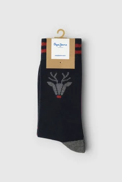 Pack de 3 calcetines rayas Navidad