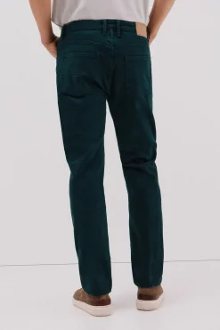 Pantalón 5 bolsillos color regular fit