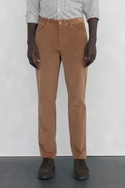 Pantalón 5 bolsillos pana slim fit