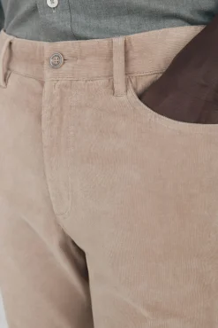 Pantalón 5 bolsillos pana slim fit