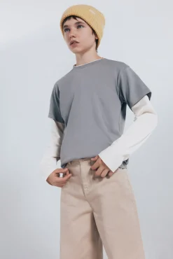 Pantalón 5 bolsilos ancho niño