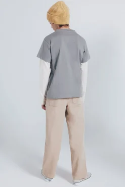 Pantalón 5 bolsilos ancho niño