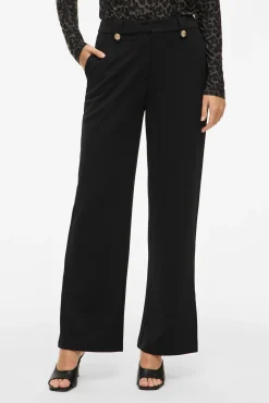 Pantalón ancho con botones