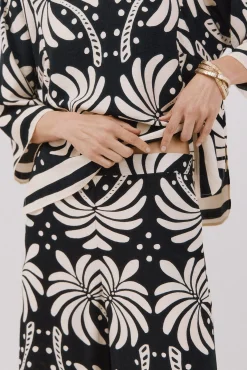 Pantalón ancho estampado