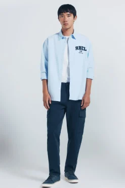 Pantalón cargo casual slim fit