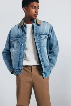 Pantalón chino canvas straight fit