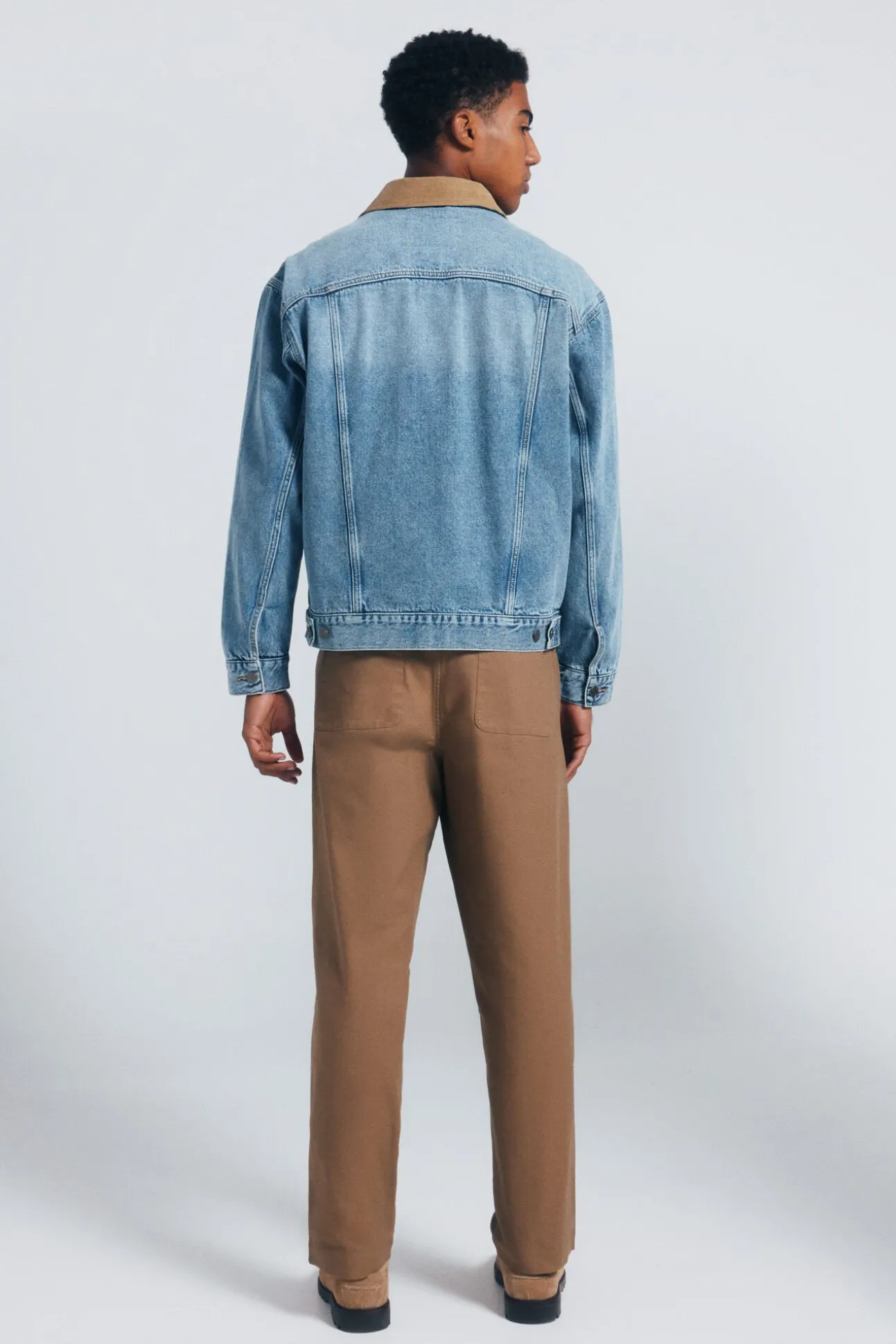 Pantalón chino canvas straight fit