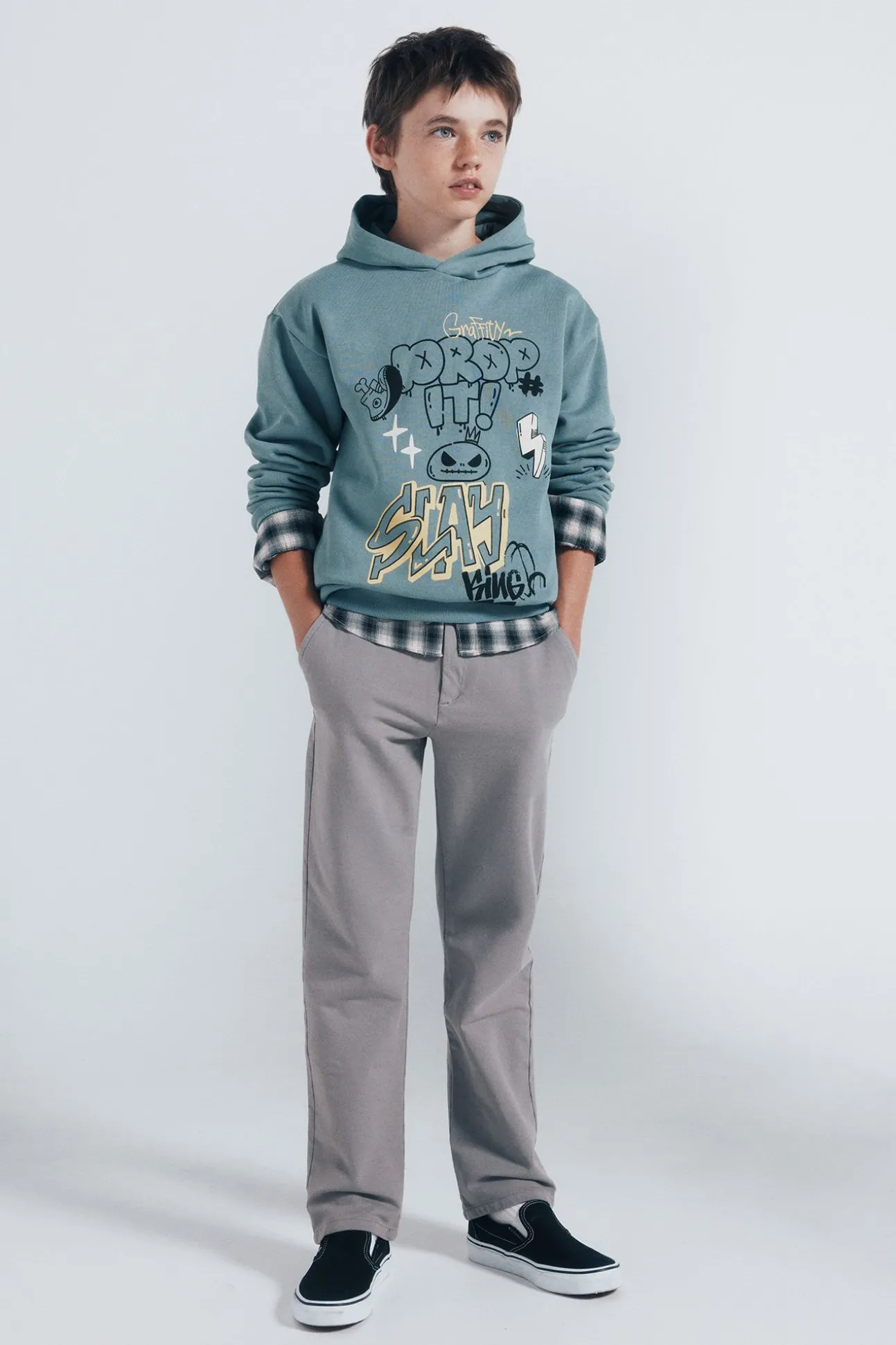 Pantalón chino comfort slim fit niño