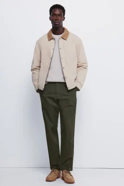 Pantalón chino dobby comfort fit