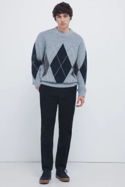 Pantalón chino micro pana slim fit