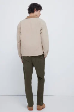 Pantalón chino micro pana slim fit