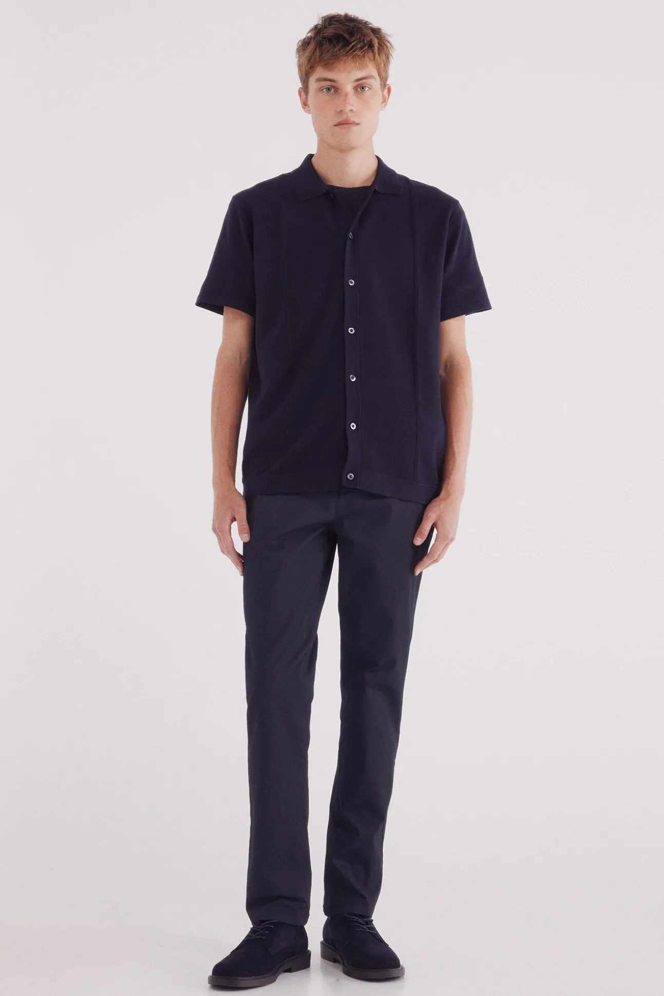 Pantalón chino microestampado slim fit