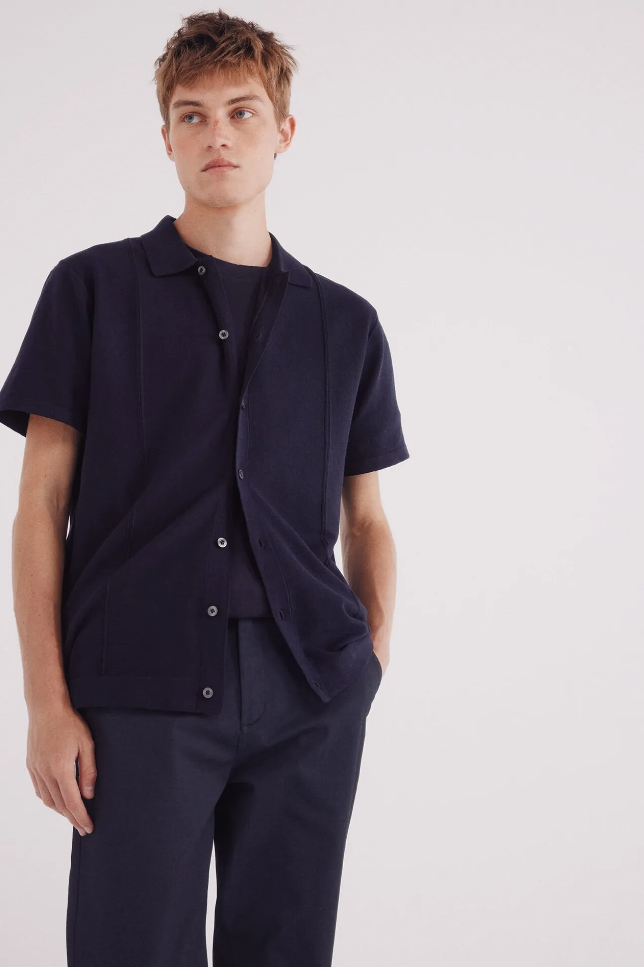 Pantalón chino microestampado slim fit