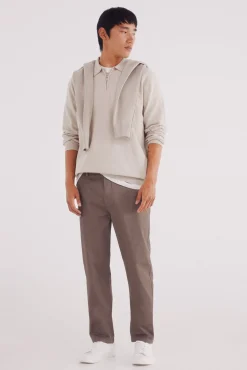 Pantalón chino microestampado slim fit