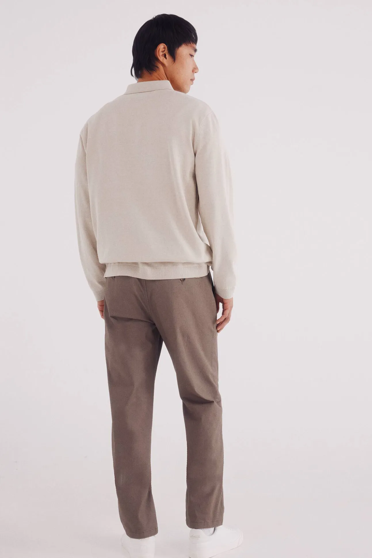 Pantalón chino microestampado slim fit