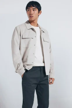 Pantalón chino microestampado slim fit