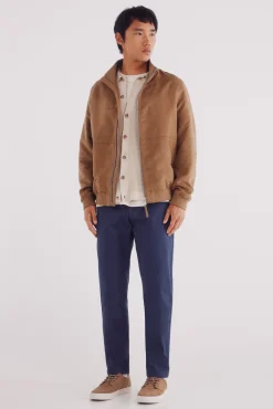 Pantalón chino microestampado slim fit