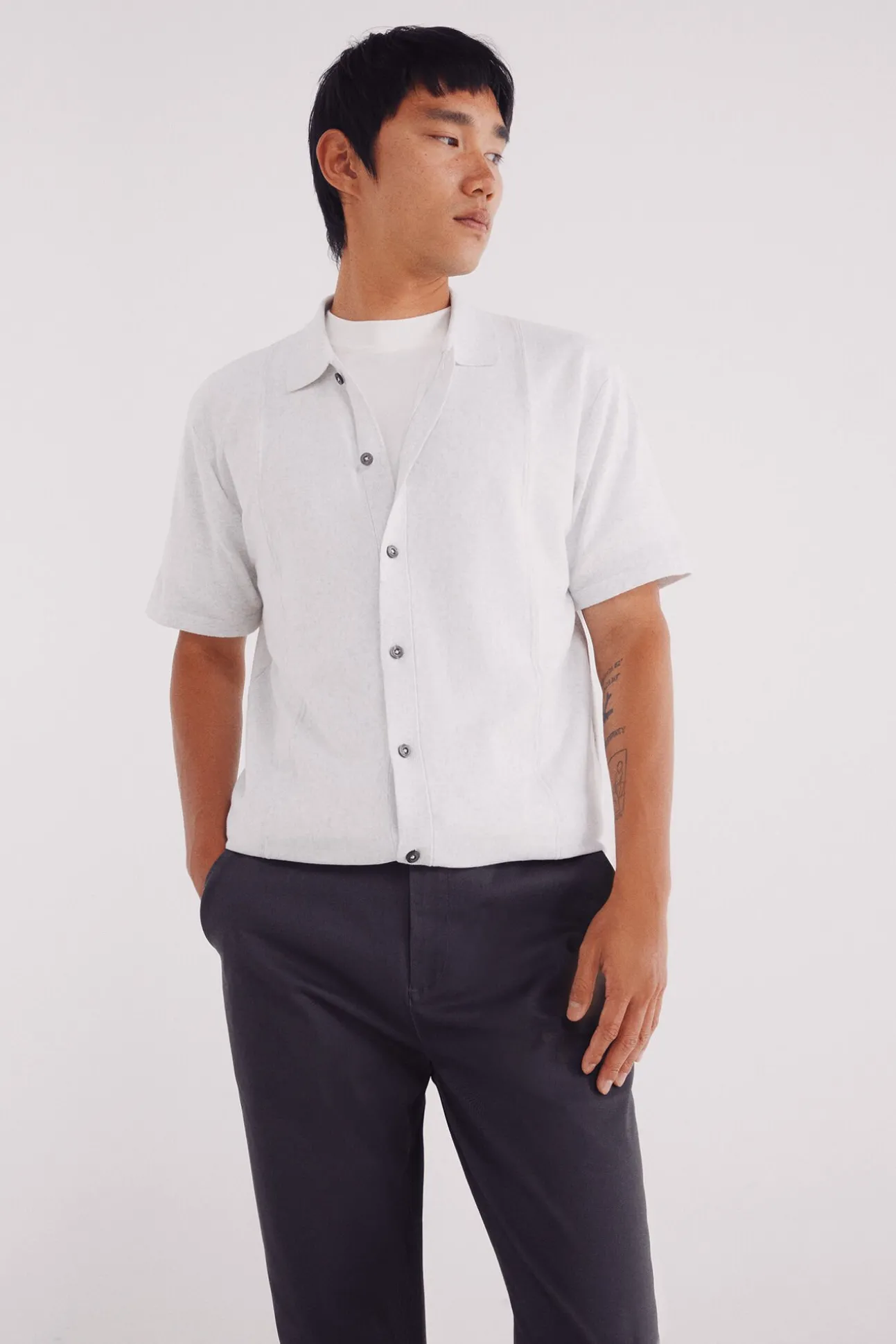 Pantalón chino microestampado slim fit