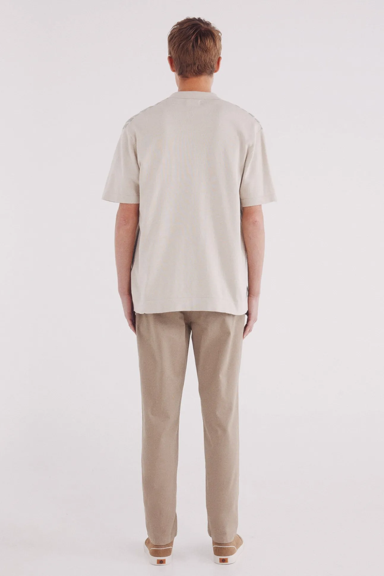 Pantalón chino microestampado slim fit