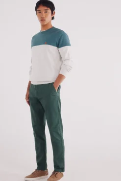 Pantalón chino microestampado slim fit