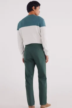 Pantalón chino microestampado slim fit