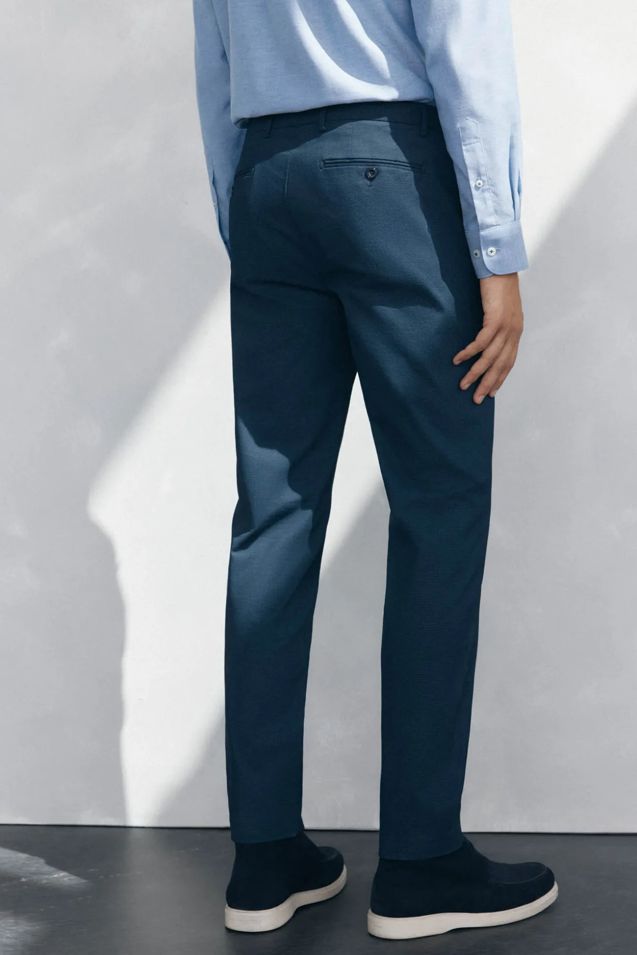 Pantalón chino print slim fit