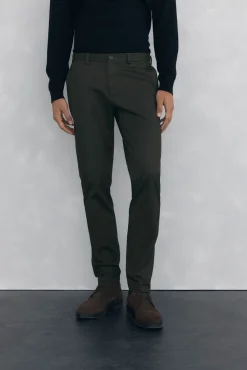 Pantalón chino print slim fit