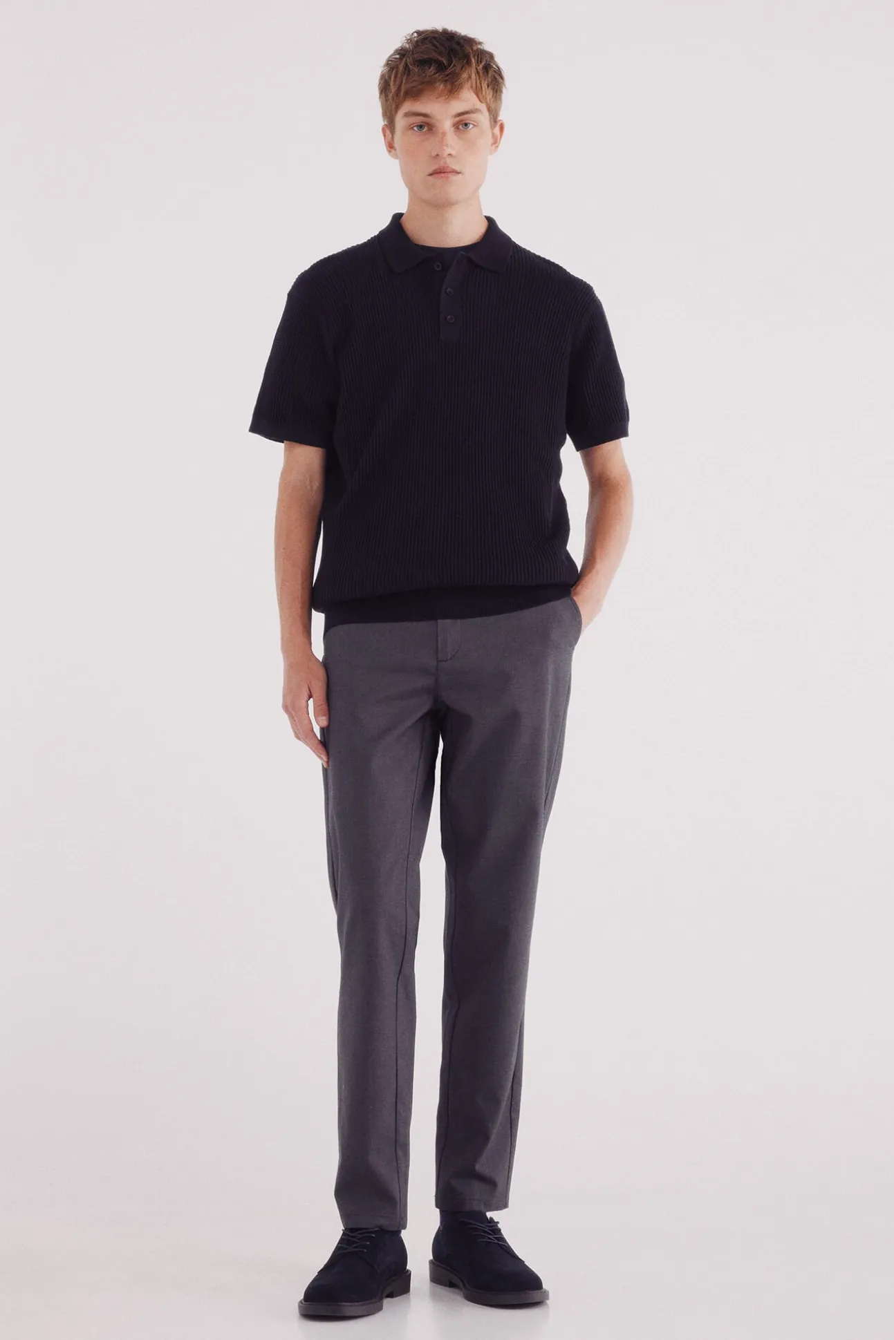 Pantalón chino vestir comfort slim fit