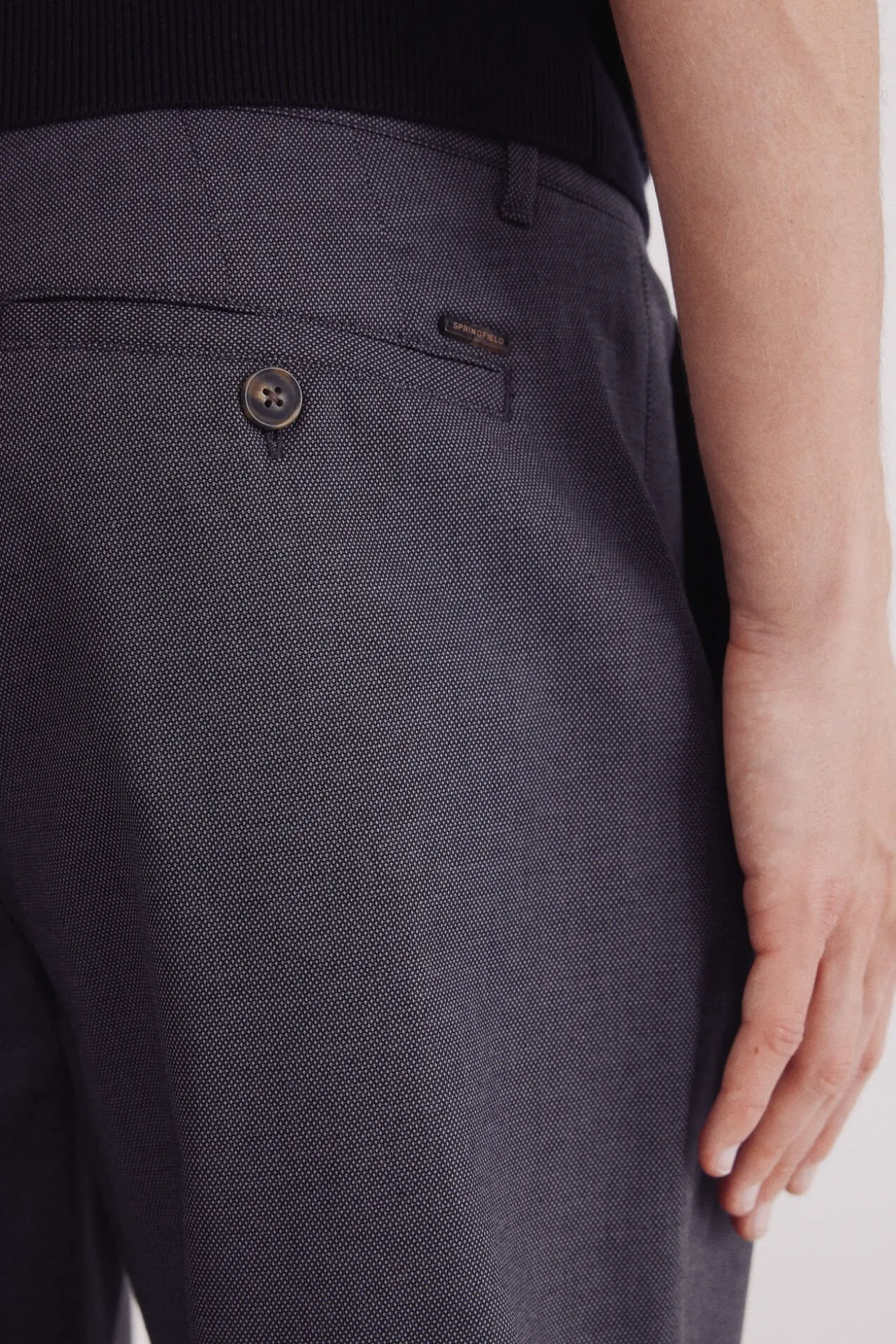 Pantalón chino vestir comfort slim fit