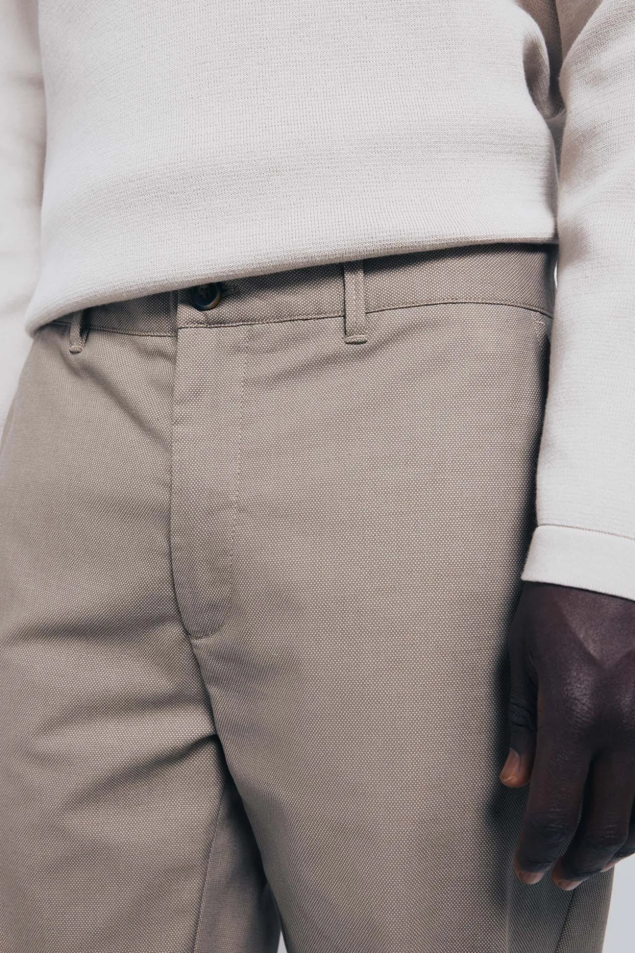 Pantalón chino vestir comfort slim fit