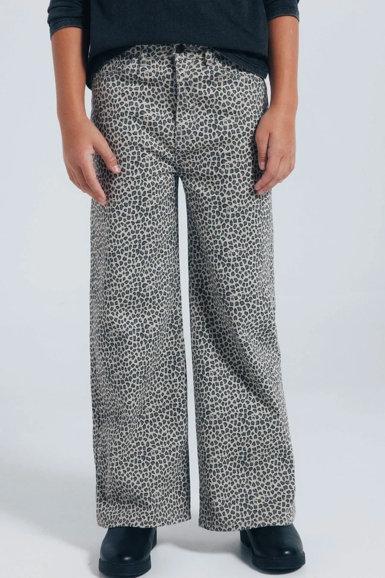 Pantalón culotte animal print niña