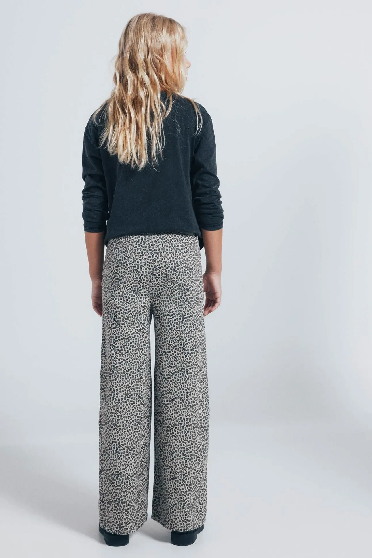 Pantalón culotte animal print niña