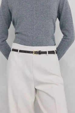 Pantalón culotte con cinturón