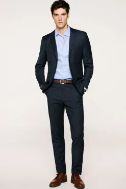 Pantalón de cuadros de traje Slim Fit.