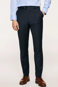 Pantalón de cuadros de traje Slim Fit.
