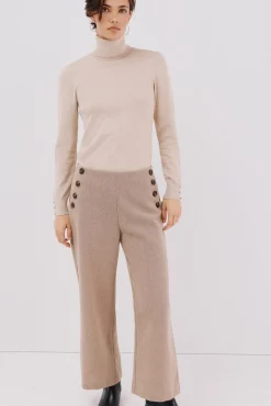 Pantalón de mujer crop y ancho