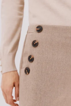 Pantalón de mujer crop y ancho