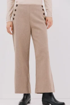 Pantalón de mujer crop y ancho