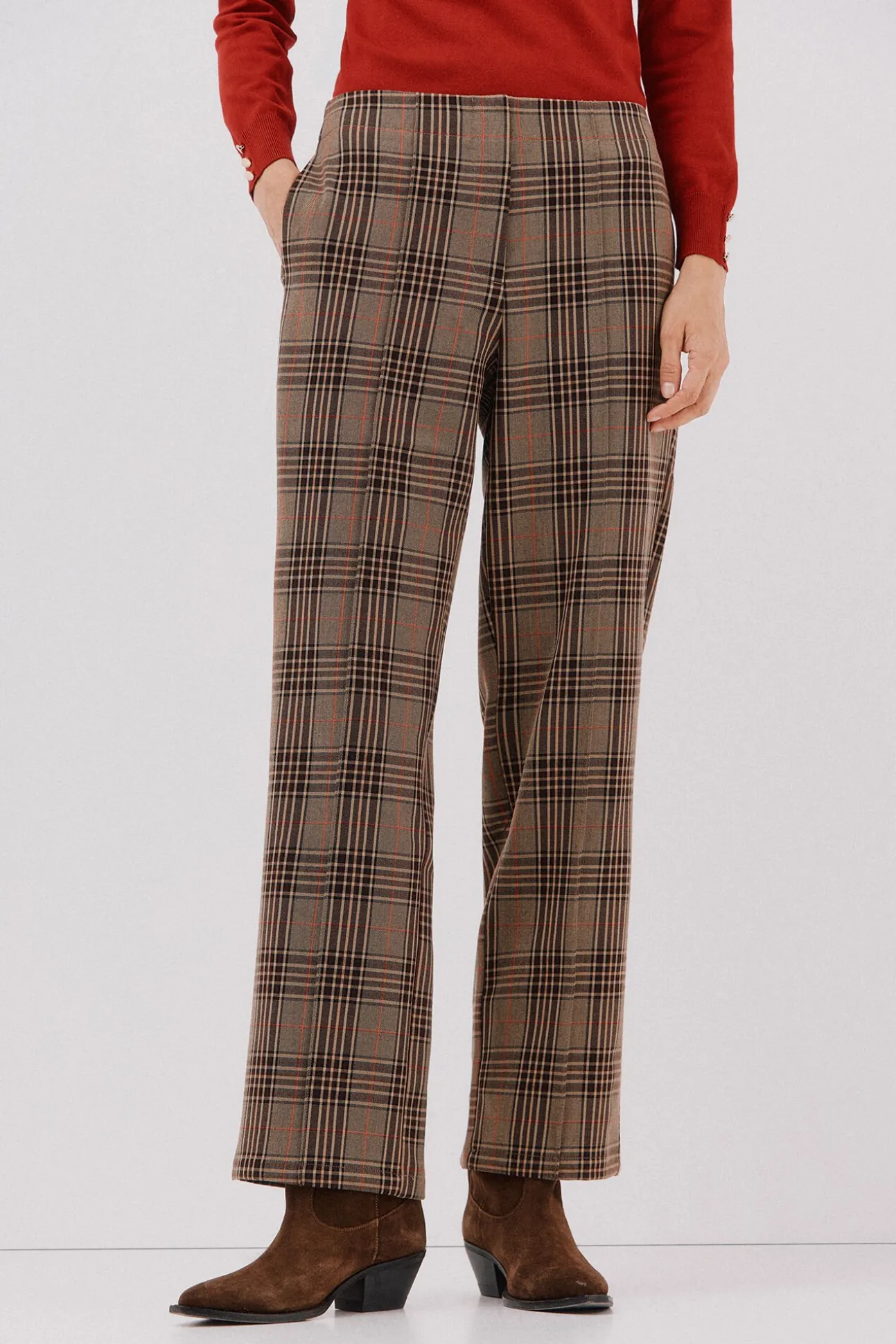 Pantalón de mujer de cuadros